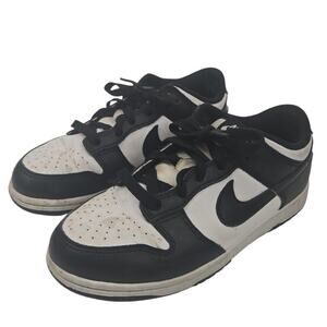 Youth Nike Dunk Low Panda Sneakers Black White Size 3Y